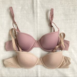 Two 34A ThirdLove 24/7 T-Shirt bra